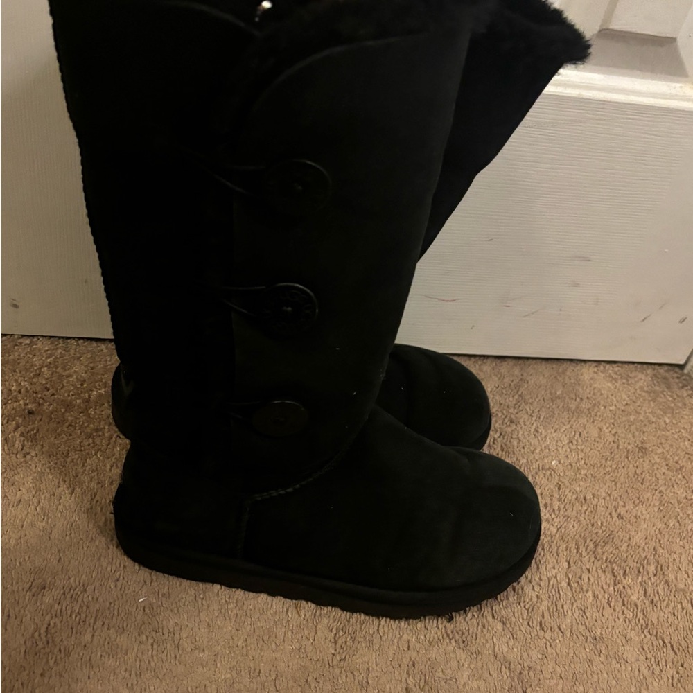 Black Bailey Button Uggs - image 3